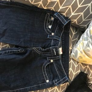 Super cute dark wash true religions!